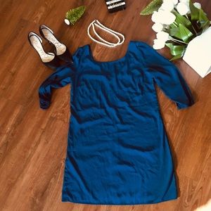 Navy Blue long sleeve Dress